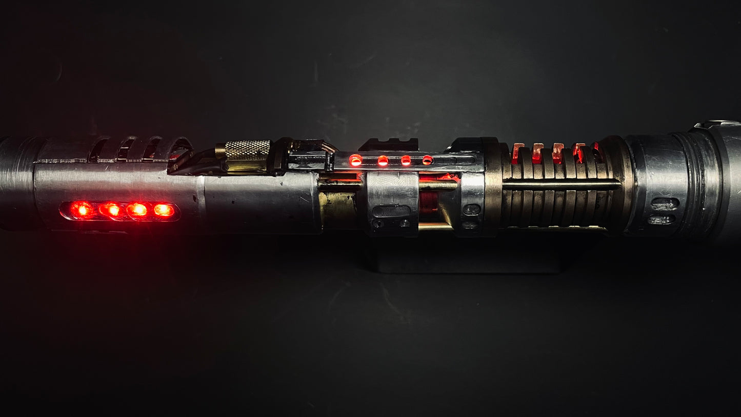 Tribeless Master Lightsaber (Dual Ruby Chassis)