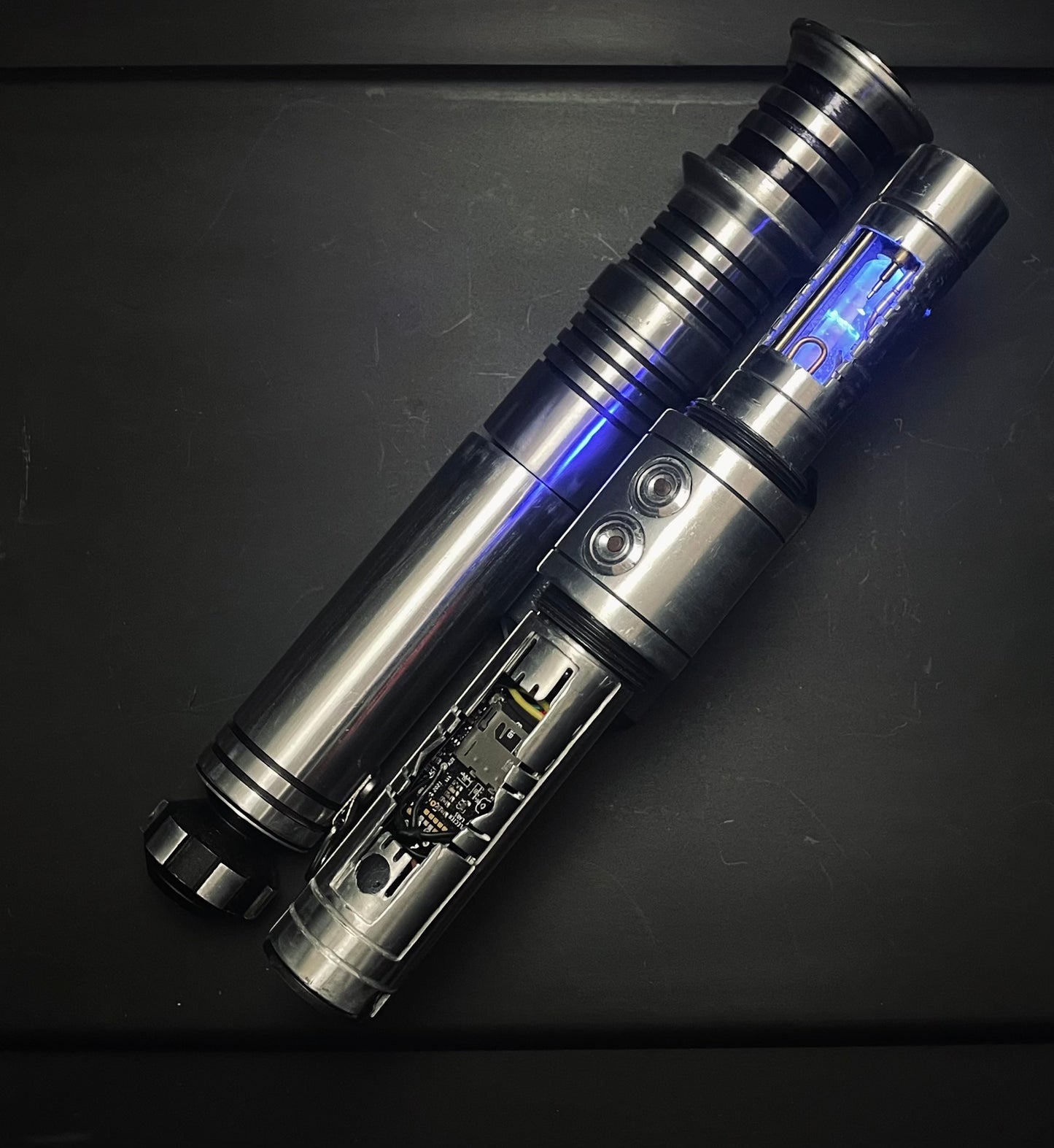 SF Fallen Master Lightsaber (Quartz / Neopixel)